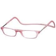老眼鏡 クリックリーダー マットタイプ ＋3.50 ピンク
