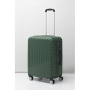スーツケース 拡張ファスナーオープン M 旅行日数目安:5日以上 59L(拡張時65L) TSAロック搭載 グリーン 74-30727