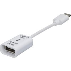 ZUH-CAR201W [USB2.0 変換ケーブル （USB Type Cオス - USB Type Aメス） 0.1m ホワイト]