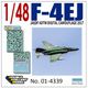 01-4339 航空自衛隊 F-4EJ ファントムII 飛行開発実験団 2017 デジタル カモフラージュ [1/48スケール エアクラフト用デカール]