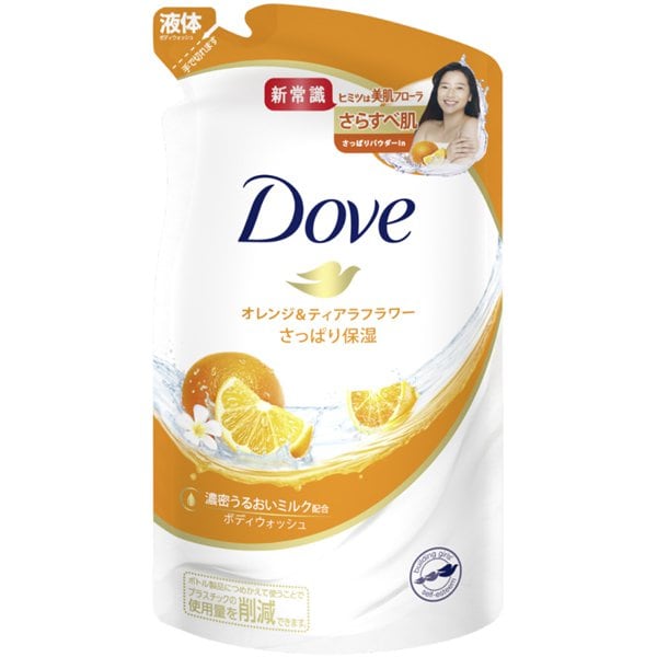 Dove（ダヴ） ボディウォッシュ さっぱり保湿 オレンジ＆ティアラフラワー 詰替 360g [ボディソープ]