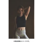 レディースノースリーブカップ付きムーブメントブラトップ W MOVEMENT 3BLOCK BRA SNW016600 872_ブラック Mサイズ [スポーツブラ]
