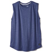 W JP BASIC TANK レディースノースリーブクルーネックベーシックタンクトップ SNW015170 K27ブルー Mサイズ [アウトドア ノースリーブ レディース]