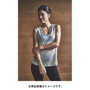 W MOTION SLASH BRA PRINTED SNW007420 K49_ピンク/ペタルプリント Mサイズ [フィットネス ヨガシャツ レディース]