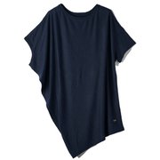 W YOGA LOOSE TEE レディース半袖ヨガルーズTシャツ SNW013470 I22 ネイビー Mサイズ [フィットネス ヨガシャツ レディース]