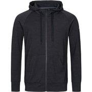 M ESSENTIAL ZIP HOODIE SNM013960 I10_ブラック Sサイズ [アウトドア フーディ メンズ]