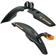 フェンダーセット ローディ 全長 : フロント: 530mm,リア525mm 前後セット ブラック 10078