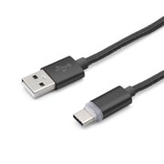 充電お知らせType-Cケーブル 2m ブラック GN-INDTC2M-BK
