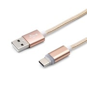 充電お知らせType-Cケーブル 2m ゴールド GN-INDTC2M-GD