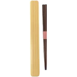塗箸・箸箱セット（M） ウッドベージュ
