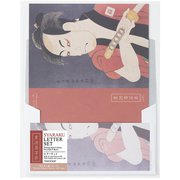 東洲斎写楽シリーズ A5 レターセット 封筒(洋形2号)セット 写楽赤桜 LTS-02-6