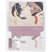 喜多川歌麿シリーズ A5 レターセット 封筒(洋形2号)セット 歌麿梅紫 LTS-04-16