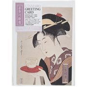 喜多川歌麿シリーズ A6 グリーティングカード 歌麿梅紫 GC-04-16