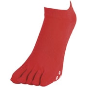 U2MX801362 [ソックス 5本指アンクル/滑り止め付 チャイニーズレッド (23-25cm)]