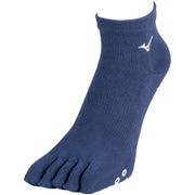 U2MX801414 [ソックス 5本指ショート/滑り止め付 ドレスネイビー 23-25cm]