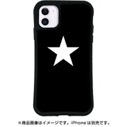mkst-set-11-blw [iPhone 11用ケース WAYLLY-MK ブラック ホワイトスター]