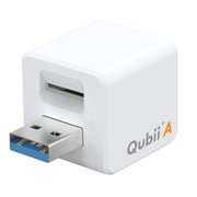 Qubii A(キュービィ・エー) スマートフォン用 バックアップ・デバイス ホワイト MAK-OT-000010
