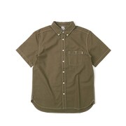 ガーメントダイショートスリーブシャツ CH02-1134 Moss Lサイズ [アウトドア シャツ メンズ]
