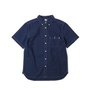 ガーメントダイショートスリーブシャツ CH02-1134 Navy Lサイズ [アウトドア シャツ メンズ]