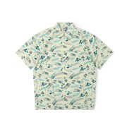 チャムロハシャツ Chumloha Shirt CH02-1105 White Trip Sサイズ [アウトドア シャツ メンズ]