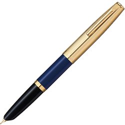 デュオカルト ゴールドキャップ ブルー DC57-DBM 万年筆 M（中字） 両用式 限定 DC57-DBM