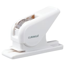 速技ゼムクリップとめ機 CLIRAKU（クリラーク） 白 M22-0