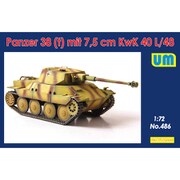 UU72486 独 パンツァー38 t 7.5cmKwk40 L/48 砲塔型 [1/72スケール プラモデル]