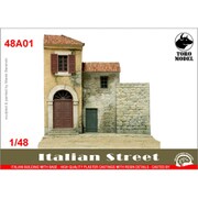 TRM48A01 ジオラマベース：イタリアの街路 建物外壁とベース [1/48スケール レジン製ジオラマベース]
