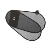 SA-305 [サンシェード サイドサンシェード 395×25×205mm 吸盤式 アシストグリップ取付対応 サイド・リアウインドー用 2枚仕立て ブラック]