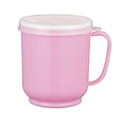 フタ付カラーコップ ピンク
