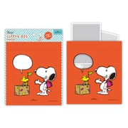 ジッパーバッグ スヌーピー おでかけ 吹き出し レッド EKW-777-449