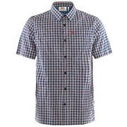Svante Seersucker Shirt SS M 81544/Navy Mサイズ [アウトドア カットソー メンズ]