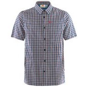 Svante Seersucker Shirt SS M 81544/Navy Sサイズ [アウトドア カットソー メンズ]