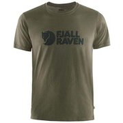 フェールラーベン ロゴティーシャツ メンズ Fjallraven Logo T-shirt M 87310 633 Dark Olive Mサイズ [アウトドア カットソー メンズ]