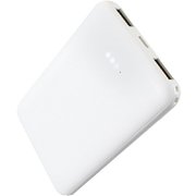 モバイルパワーバッテリー 2ポート 5000mAh コンパクト ホワイト RiC-MPB5000_2P/WH