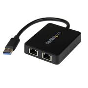 USB32000SPT [USB 3.0有線LAN変換アダプタ 2ポートギガビット対応 USBポート x1付き]
