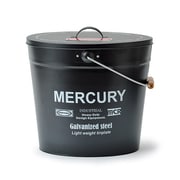 MEBUBOMB [マーキュリー ブリキ バケツオーバル蓋つき マットブラック]