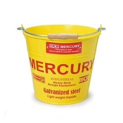 ブリキ バケツ レギュラー 10L イエロー MEBUBRYE
