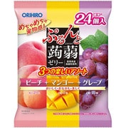 ぷるんと蒟蒻ゼリーパウチ ピーチ+マンゴー+グレープ 480g 標準24個入