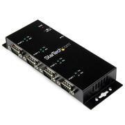 産業用 USB - 4ポートRS232Cシリアル変換ハブ ウォールマウント対応 DINレールクリップ付き ICUSB2324I