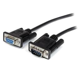 RS-232C ストレートケーブル 0.5m ブラック D-Sub 9ピン（オス） - D-Sub 9ピン（メス） MXT10050CMBK