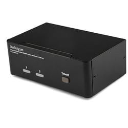 KVMスイッチ 2ポートデュアルDisplayPort オーディオ対応 USB 2.0ハブ搭載 SV231DPDDUA