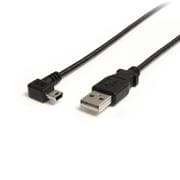 1.8m ミニUSB変換ケーブル miniUSB右向きL型ケーブル USB-A オス - USB mini-B オス USB2HABM6RA