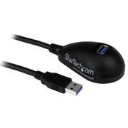1.5m USB3.0延長ケーブル ブラック 卓上使用に最適 USB-A オス - USB-A メス USB3SEXT5DKB