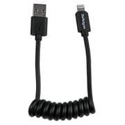 30cm iPhone/iPod/iPad対応Lightning - USBケーブル カールコード ライトニング（オス） - USB-A（オス） USBCLT30CMB