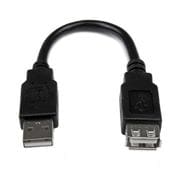USBEXTAA6IN [15cm USB 2.0延長ケーブルアダプタ USB-A オス - USB-A メス]