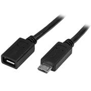 USB Micro-B - Micro-B 延長ケーブル 0.5m オス/メス USBUBEXT50CM