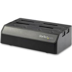 4ベイ SATA HDDドッキングステーション クレードル型2.5/3.5インチSSD/HDDスタンド USB 3.1（10Gbps）対応 SDOCK4U313