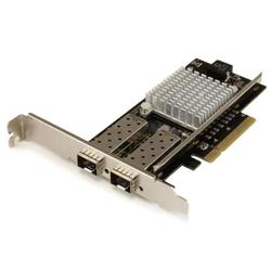 10GbE対応2ポートオープンSFP+搭載光ファイバーネットワークカード Intelチップセット搭載 PEX20000SFPI