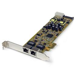 2ポートギガビットイーサネット増設PCI ExpressネットワークアダプタLANカード PoE/PSE対応 ST2000PEXPSE